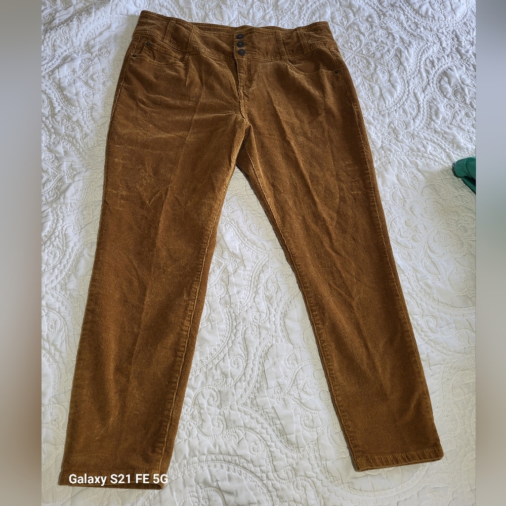 NoBo Brown Corduroy Pants Womens Jr 21